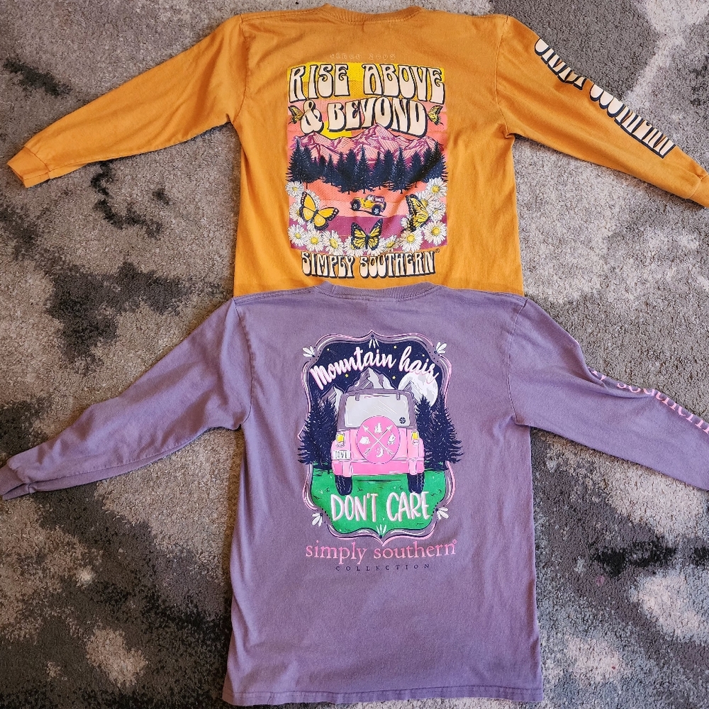 Simply Southern Youth Medium Nature Shirt Bundle